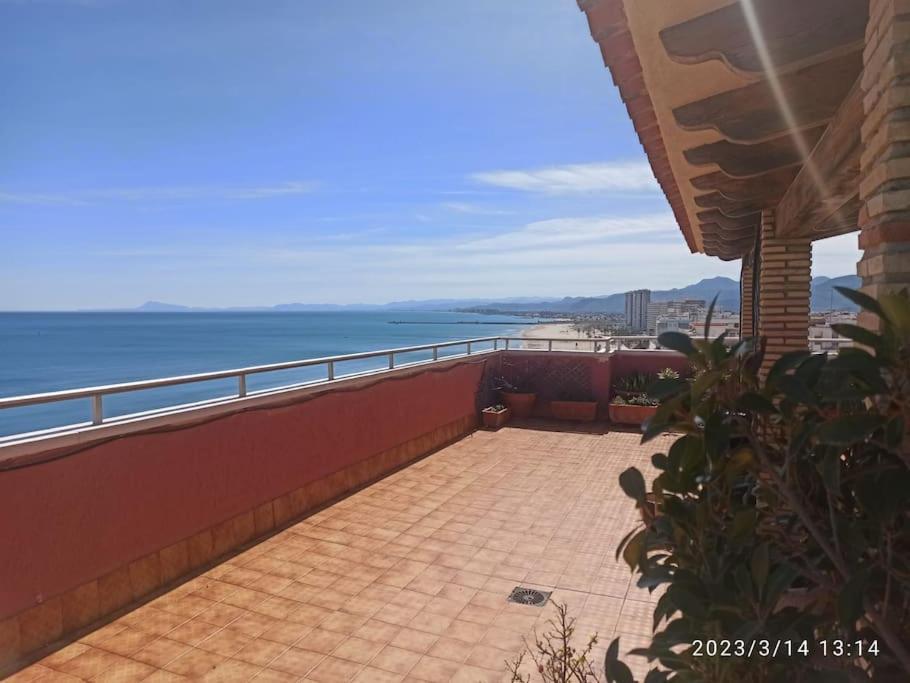 Appartamento Espectacular Terraza Y Vistas En 1A Linea De Playa Cullera Esterno foto