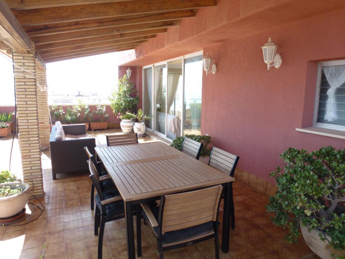Appartamento Espectacular Terraza Y Vistas En 1A Linea De Playa Cullera Esterno foto
