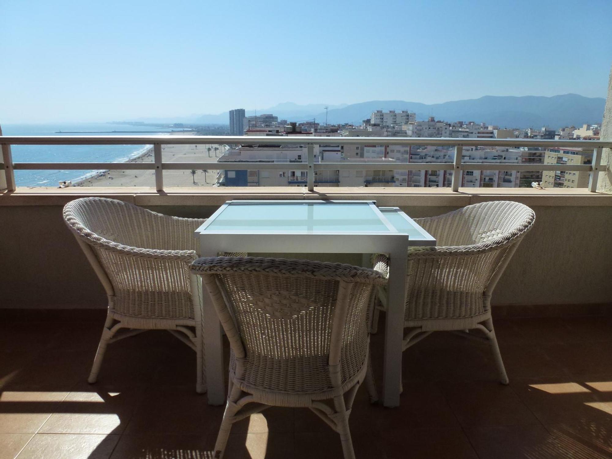 Appartamento Espectacular Terraza Y Vistas En 1A Linea De Playa Cullera Esterno foto